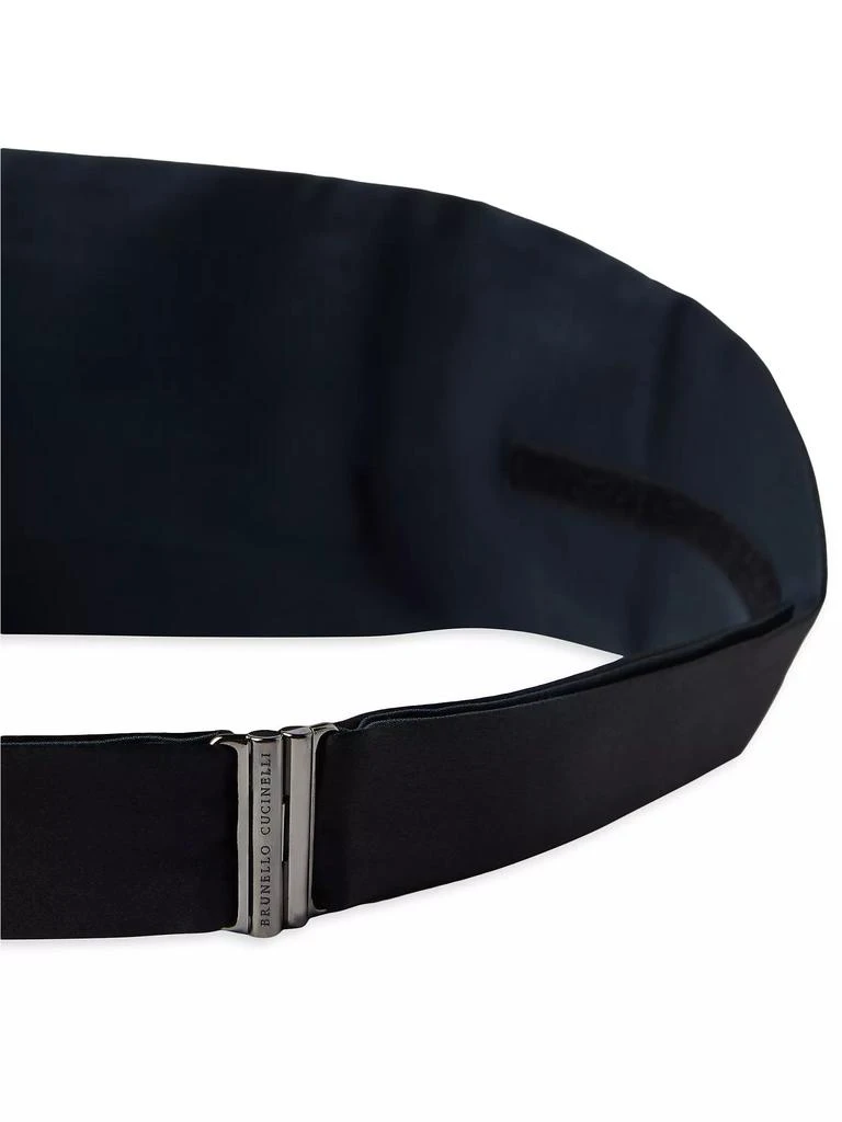 Brunello Cucinelli Silk and Cotton Satin Cummerbund 3