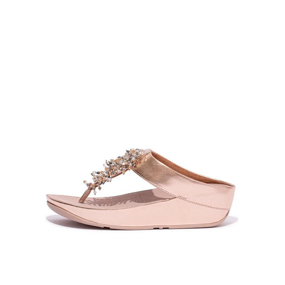 FitFlop Women's Rumba Beaded Toe-Post Sandals 8
