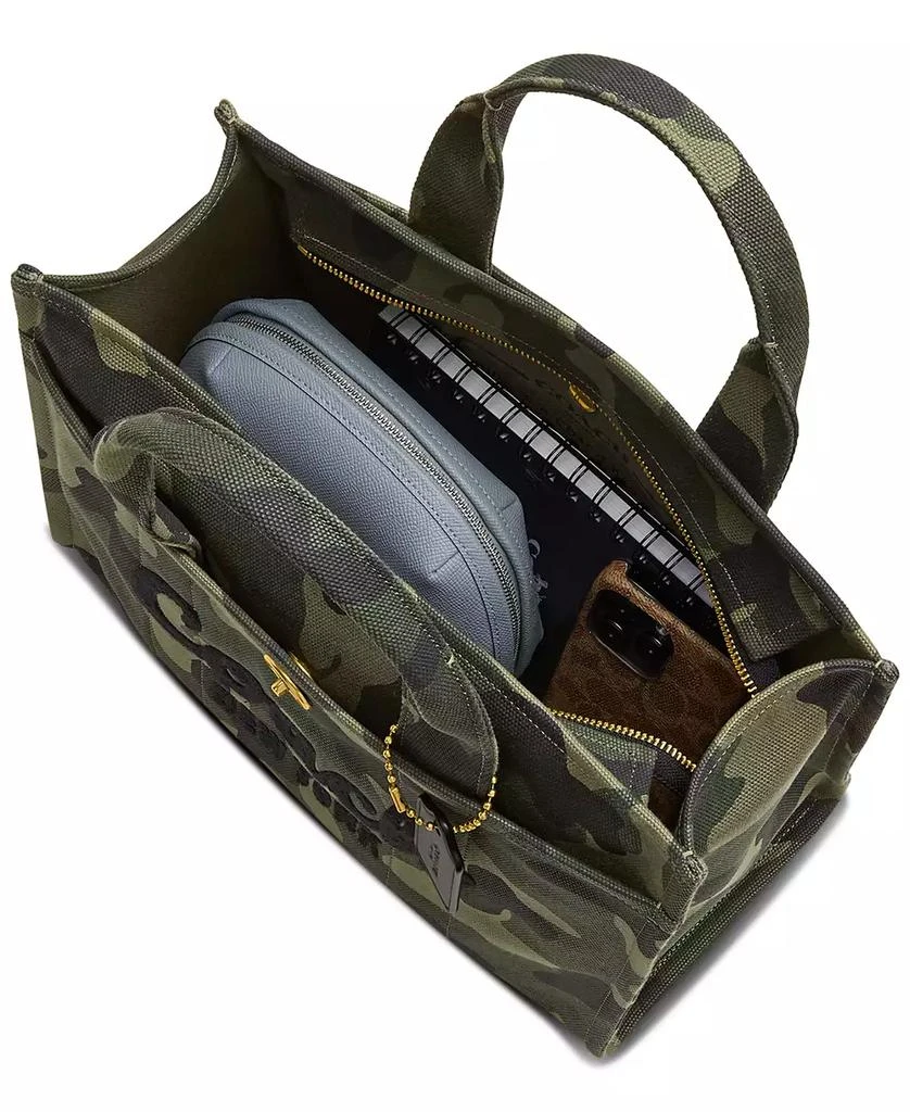 Coach Camo Print Canvas Medium Cargo Tote 7