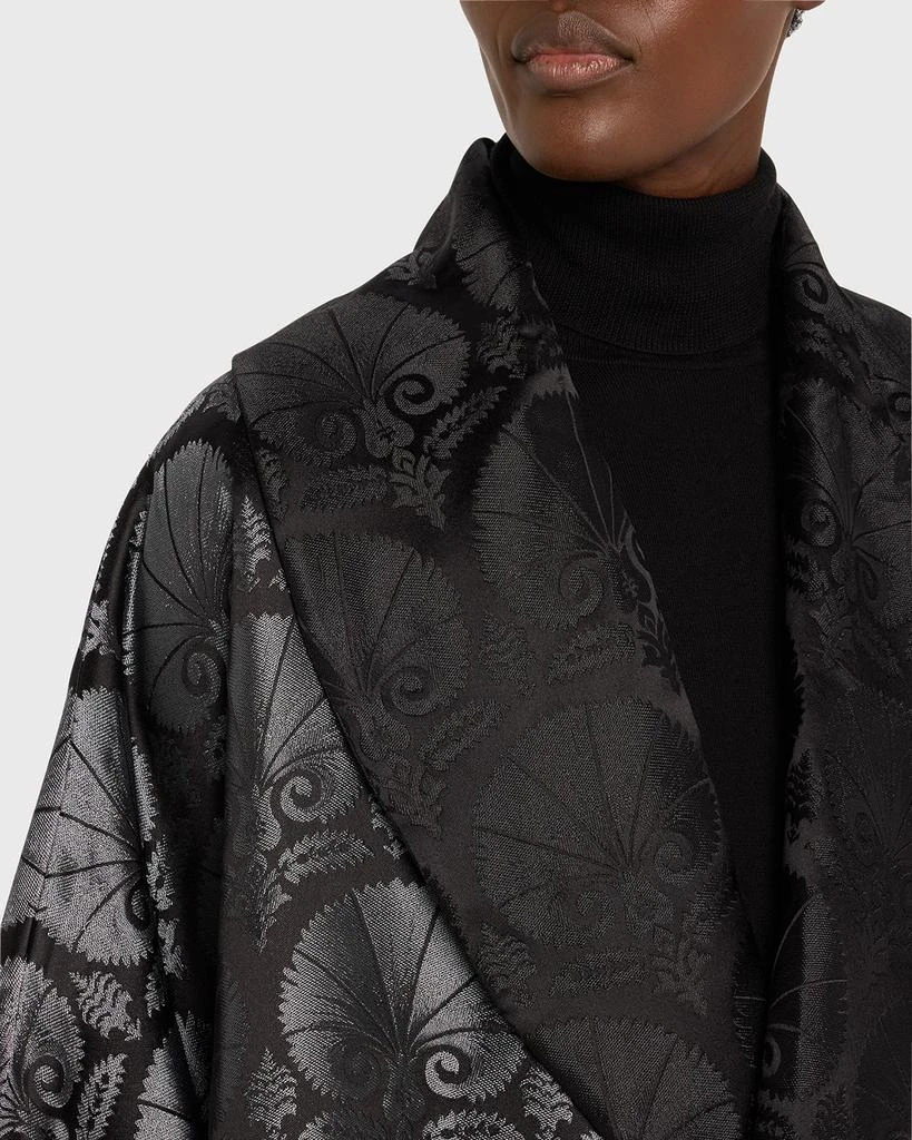 Eskandar Reversible Sloped Shoulder Shawl Collar Jacket (Long Plus Length) 5