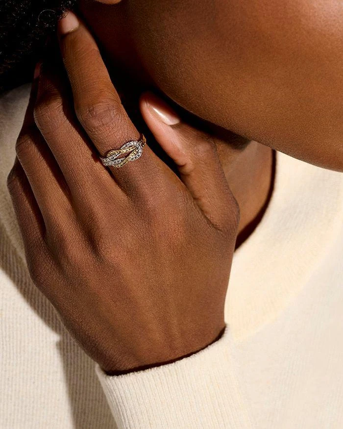 John Hardy 14K Yellow Gold & Sterling Silver Love Knot Ring 2