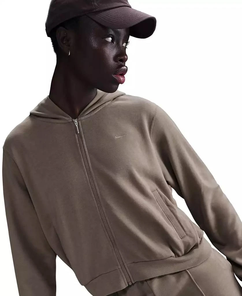 NIKE Women's Sportswear Chill Terry Loose-Fit Full-Zip French-Terry Hoodie 1