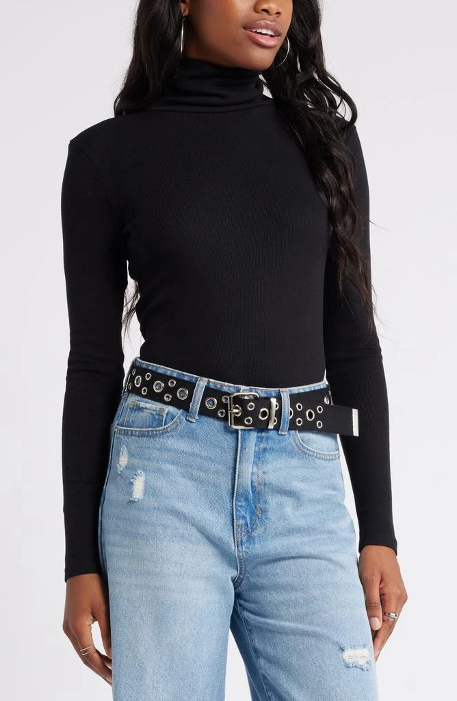 BP. Turtleneck Ribbed Top 1