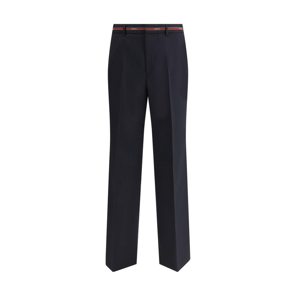 Gucci Striped Wool-Blend Crepe Track Pants - Joggers - Save