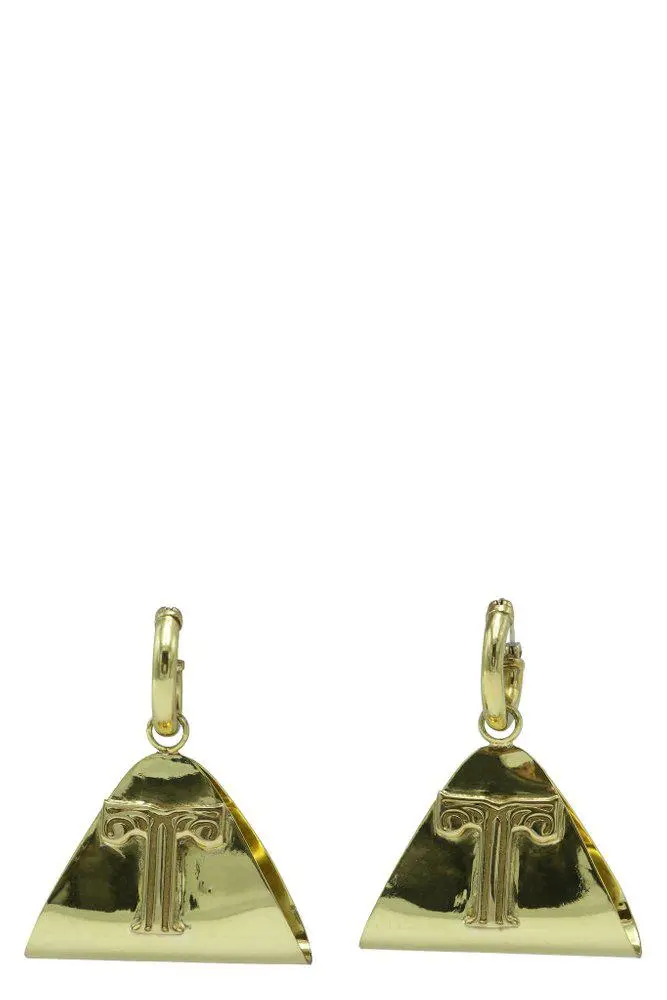 ELLERY Ellery Embossed Triangle Drop Earrings