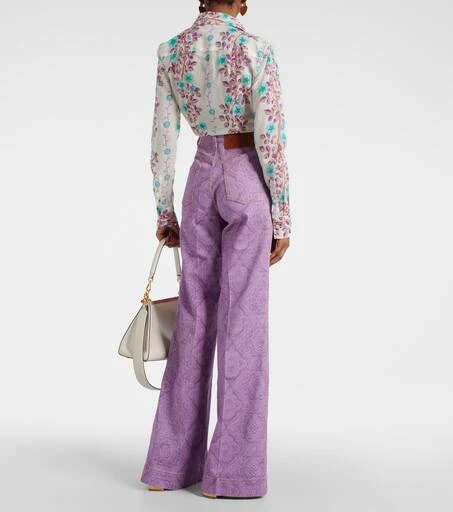 ETRO Printed flared jeans 3