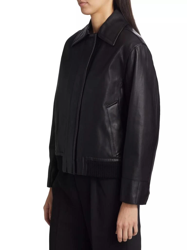 Vince Leather Bomber Jacket 4