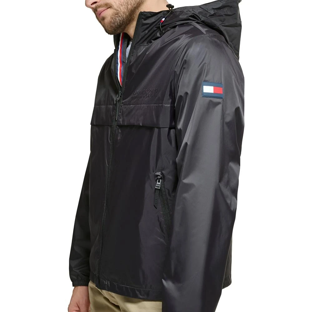 Tommy Hilfiger Men's Stretch Hooded Zip-Front Rain Jacket 5