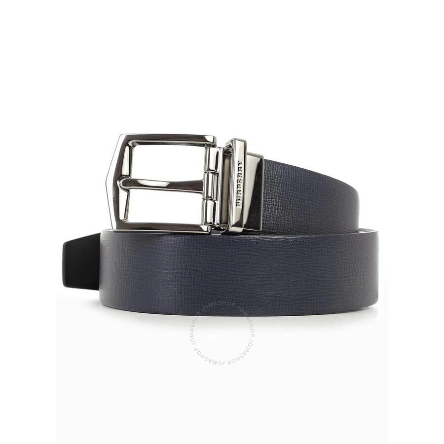 Burberry Men's Dark Navy/Black Reversible London Leather Belt 1