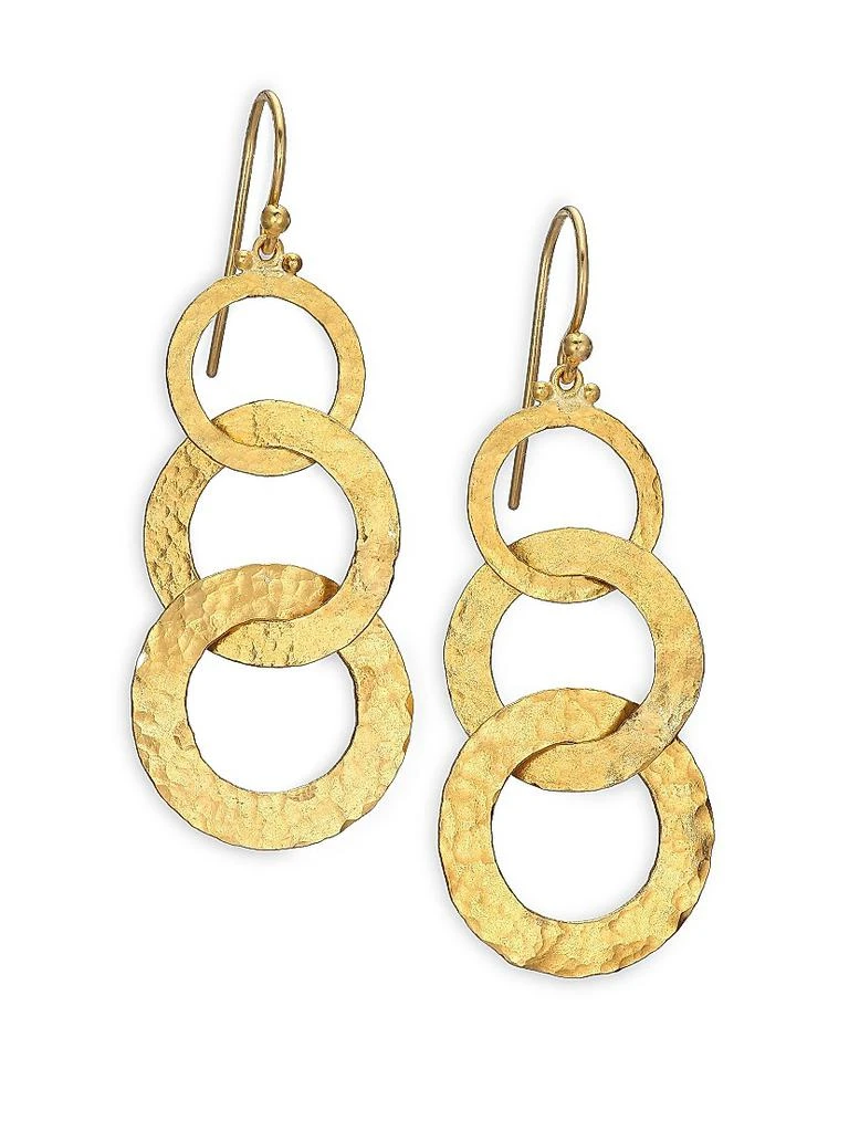 Gurhan Hoopla 24K Yellow Gold Infinity Triple-Drop Earrings 1