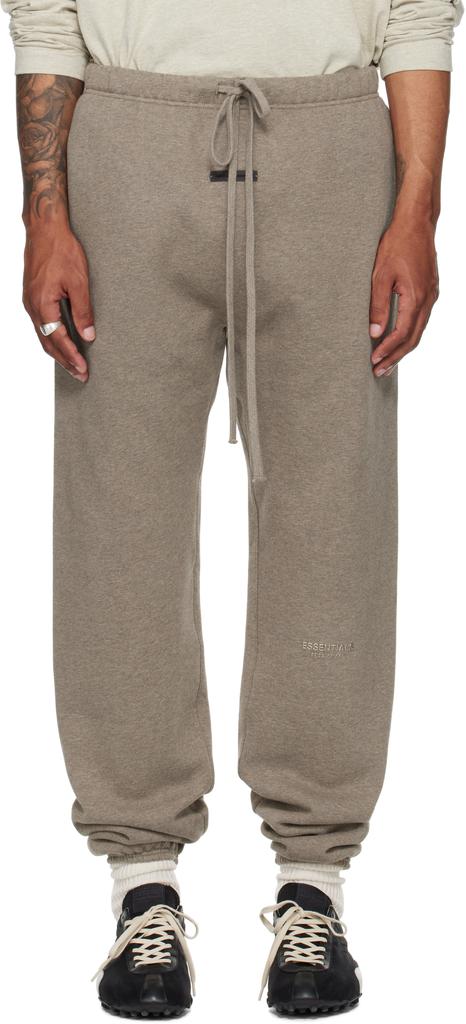 Essentials Black Brushed Relaxed Sweatpants - Joggers
