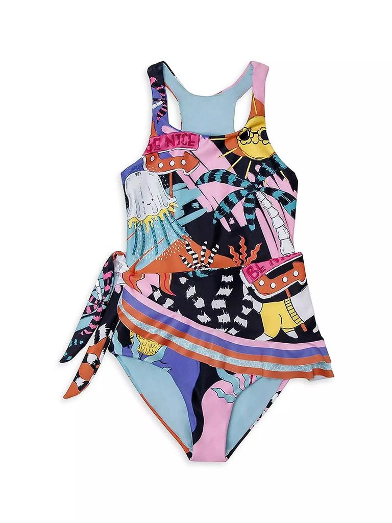 Agua Bendita Little Girl's &amp; Girl's Returning To The Roots Debby One-Piece Swimsuit 1