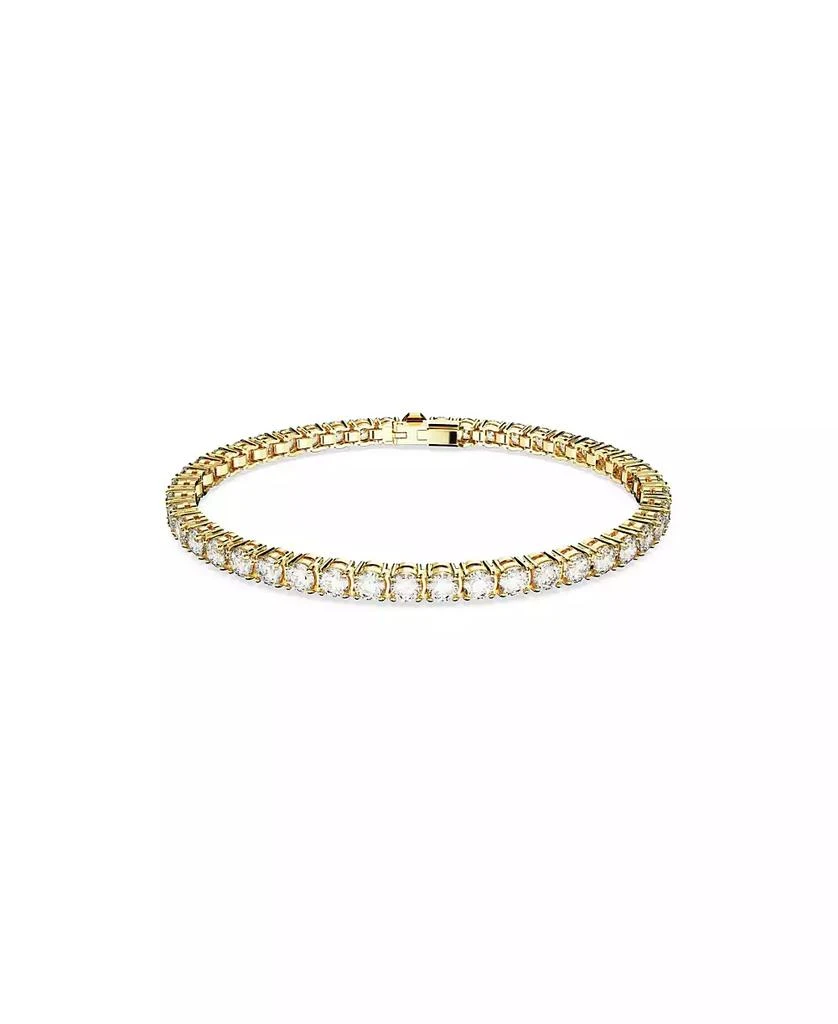 Swarovski Crystal Round Cut Matrix Tennis Bracelet