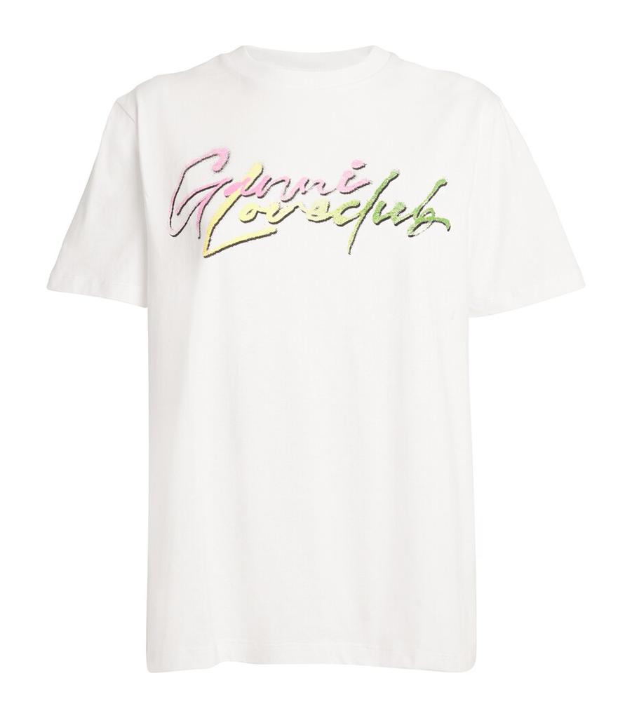 Ganni LOVECLUB Tシャツ(Sサイズ)ホワイト Ganni LOVECLUB Tシャツ(Sサイズ)ホワイト