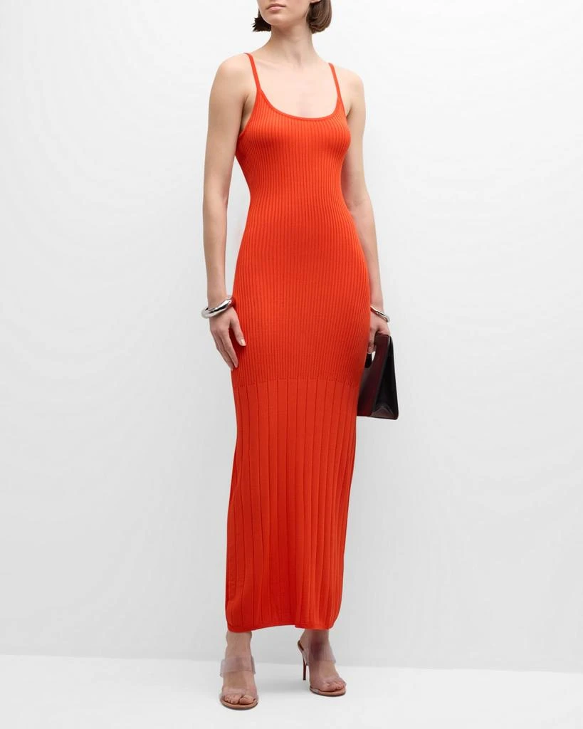 Solid & Striped The Noel Ribbed Maxi Dress 3