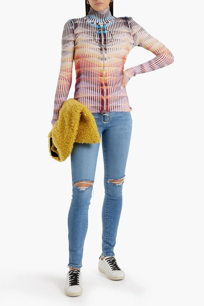 Nobody Denim Cult distressed high-rise skinny jeans 2