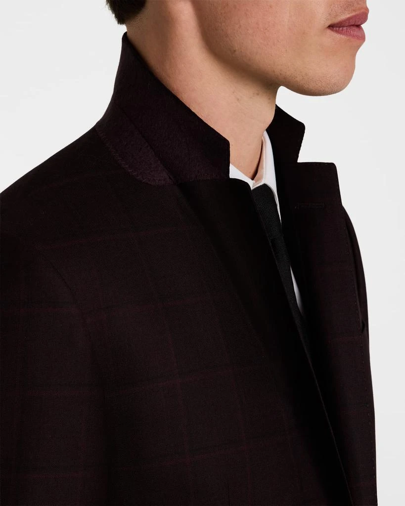 Hugo Boss Men's Huge Wool Check Slim-Fit Suit 8