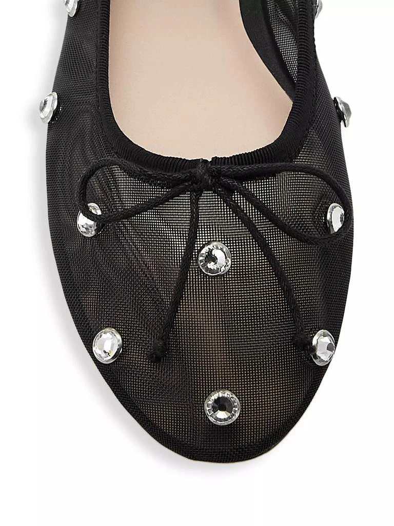 Loeffler Randall Leonie Crystal Mesh Ballet Flats 4