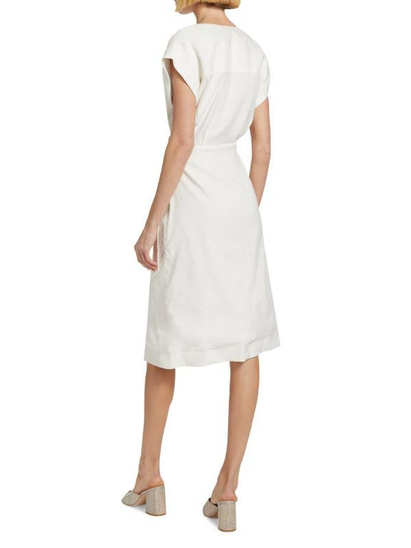 nursing friendly midi dress Gauze Ruffle Midi Dress- Lavender