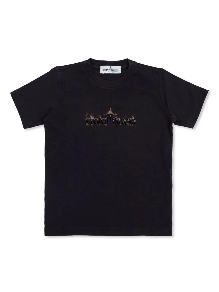 Stone Island Junior Stone Island Kids T-shirts And Polos Black 1