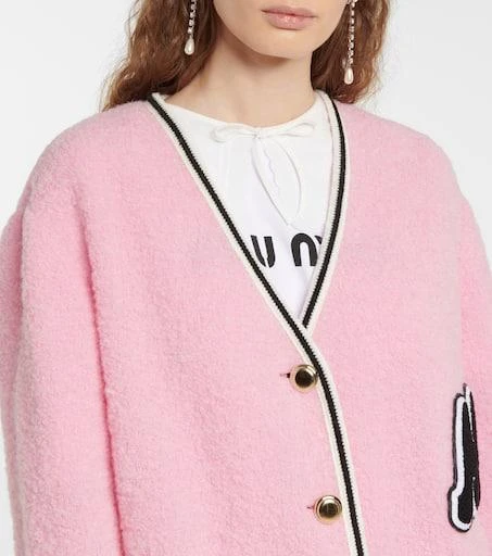 Miu Miu Wool-blend bouclé cardigan 4