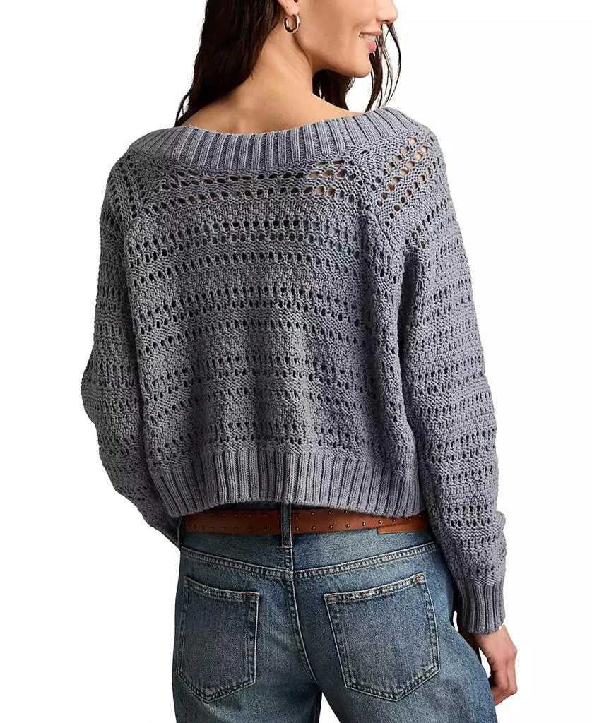 Lucky Brand Women's Off-The-Shoulder Cotton Sweater 5