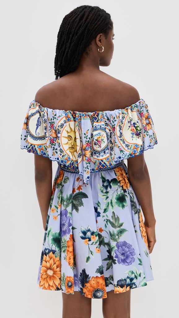Camilla Shoulder Frill Short Dress