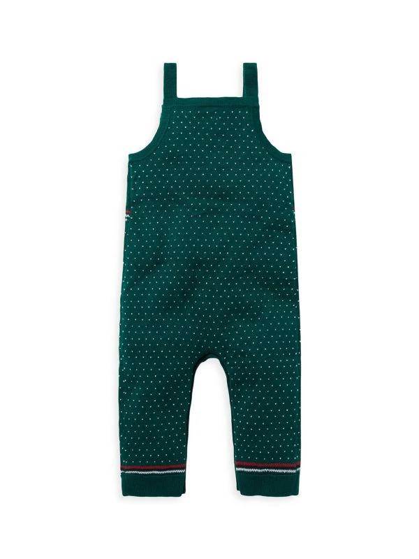 Janie and Jack Baby's Girl's Nutcracker Fair Isle Overalls 2