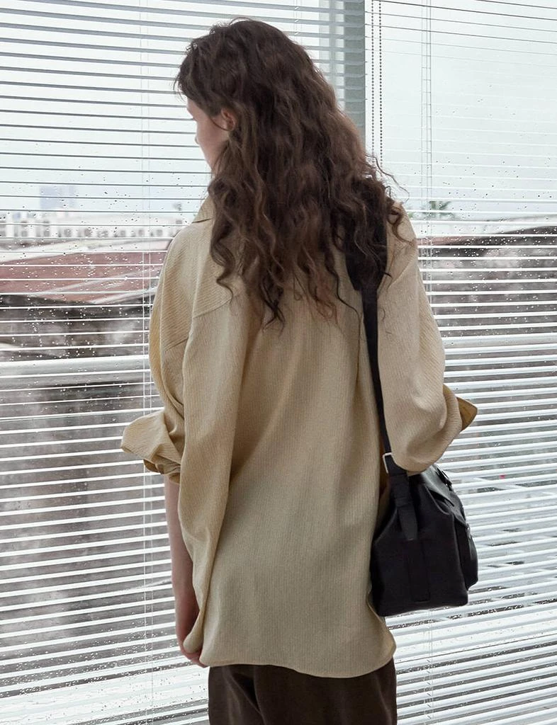 Pixie Market Beige Striped Shirt -PREORDER 3