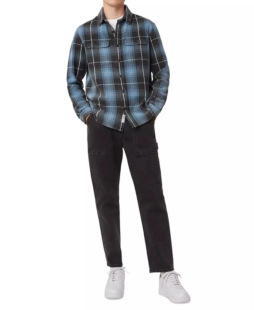 Frank And Oak Men's Distressed Cotton Flannel Shirt 3