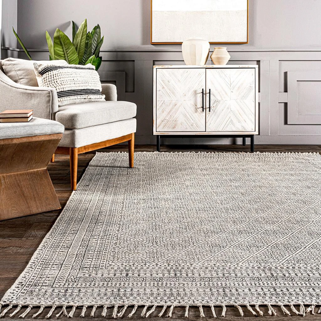nuLOOM Flatweave Rita Moroccan Trellis Area Rug 3