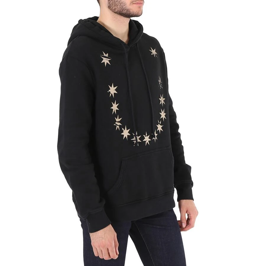424 Men
s Star Print Hoodie In Black 3