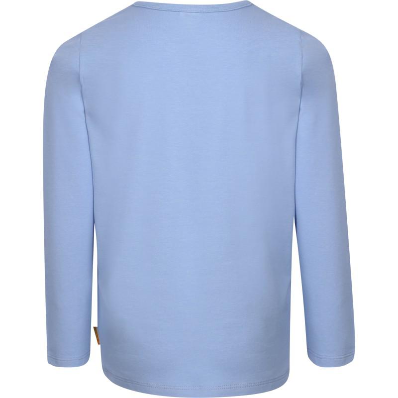 Steiff Logo bear long sleeved t shirt in blue