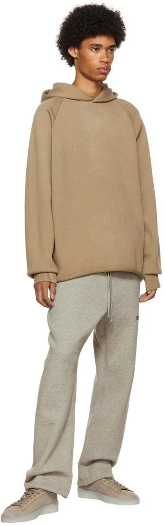 Essentials Tan Polyester Hoodie 4