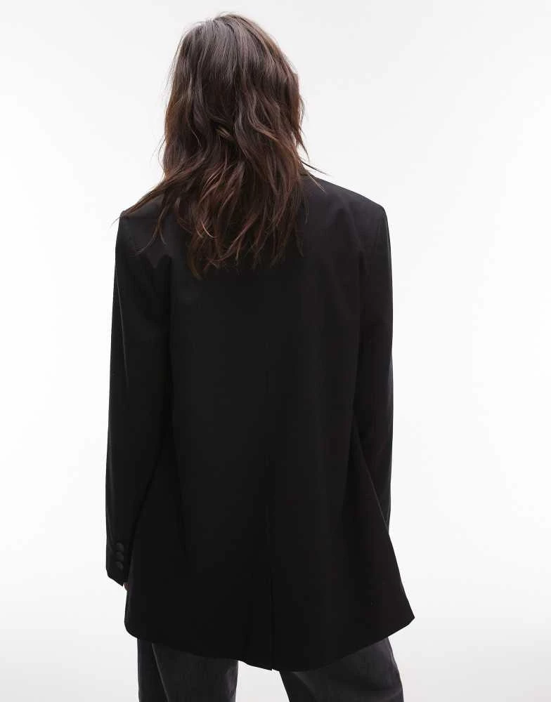 Topshop Topshop single button tailored blazer in black - BLACK 3