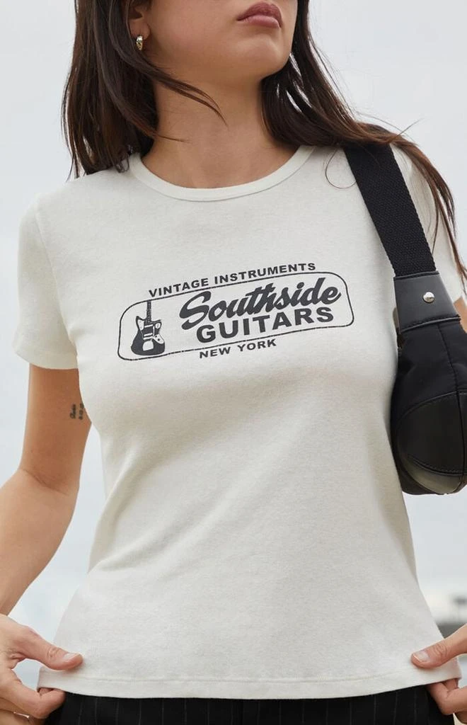 John Galt White Southside Guitars Hailie T-Shirt 1