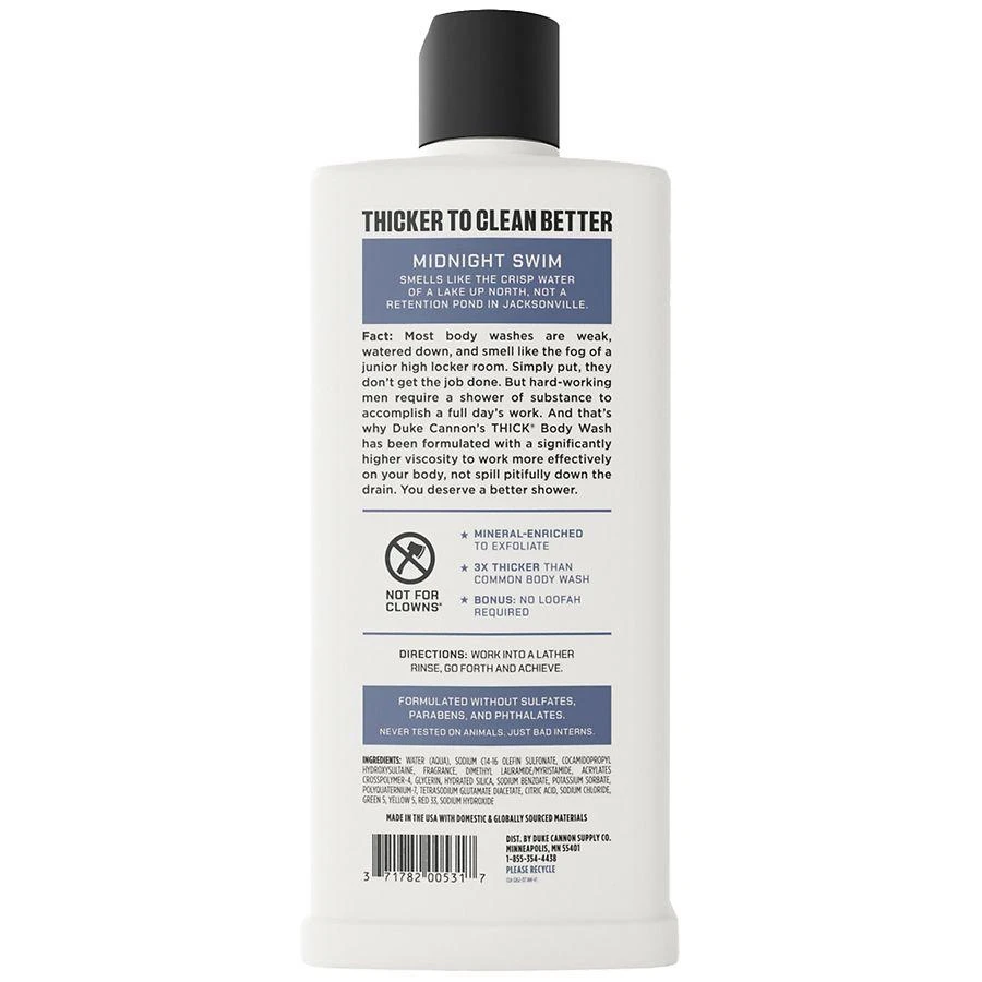 Duke Cannon Body Wash Midnight Swim - Sandalwood + Lavender 2