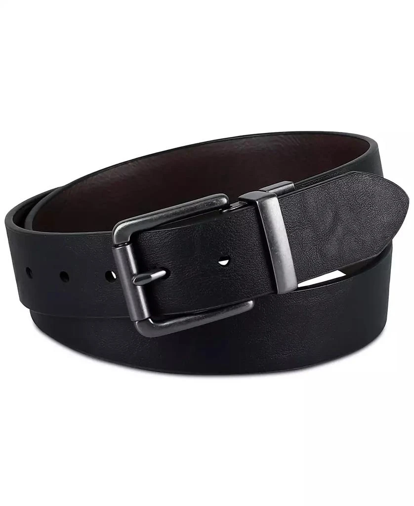 Levi's Men's Logo Buckle Stretch Reversible Leather Belt 2