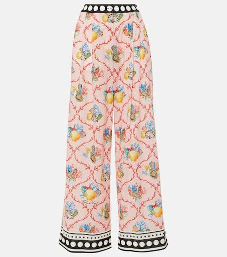 Dolce 
Gabbana Capri printed cotton palazzo pants 1