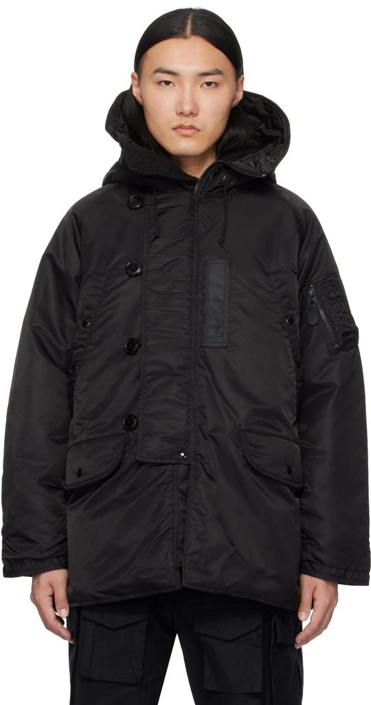BEAMS PLUS Black MIL Type N-3B Down Jacket 1