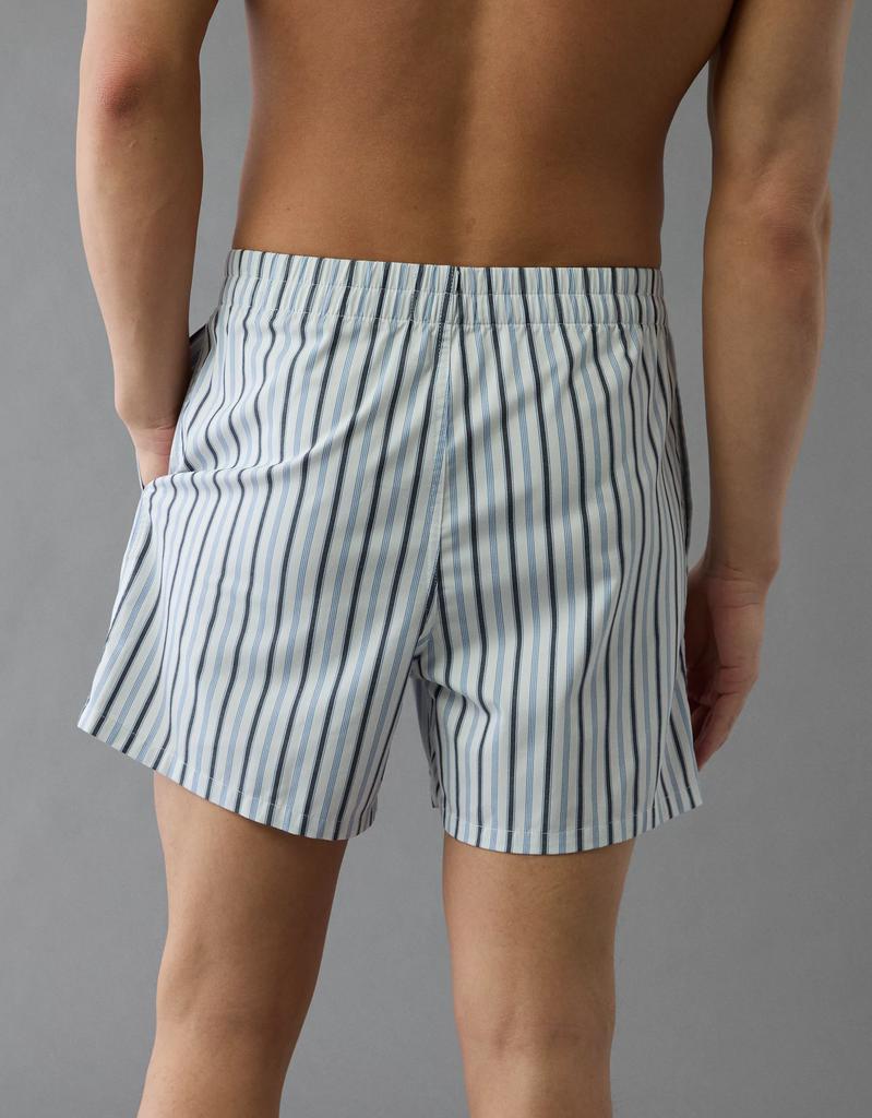 AE AEO Men's Striped Poplin Pocket Boxer Short