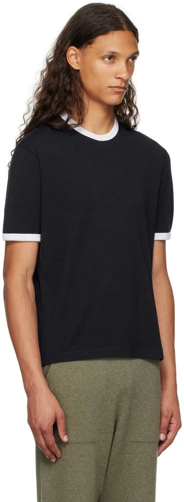 Thom Browne Navy Ringer T-Shirt 2