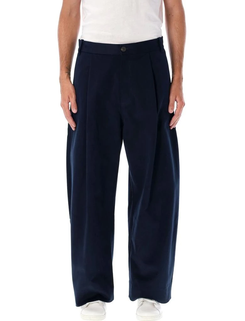 Studio Nicholson Studio Nicholson Sorte High Waisted Wide-Leg Trousers 1