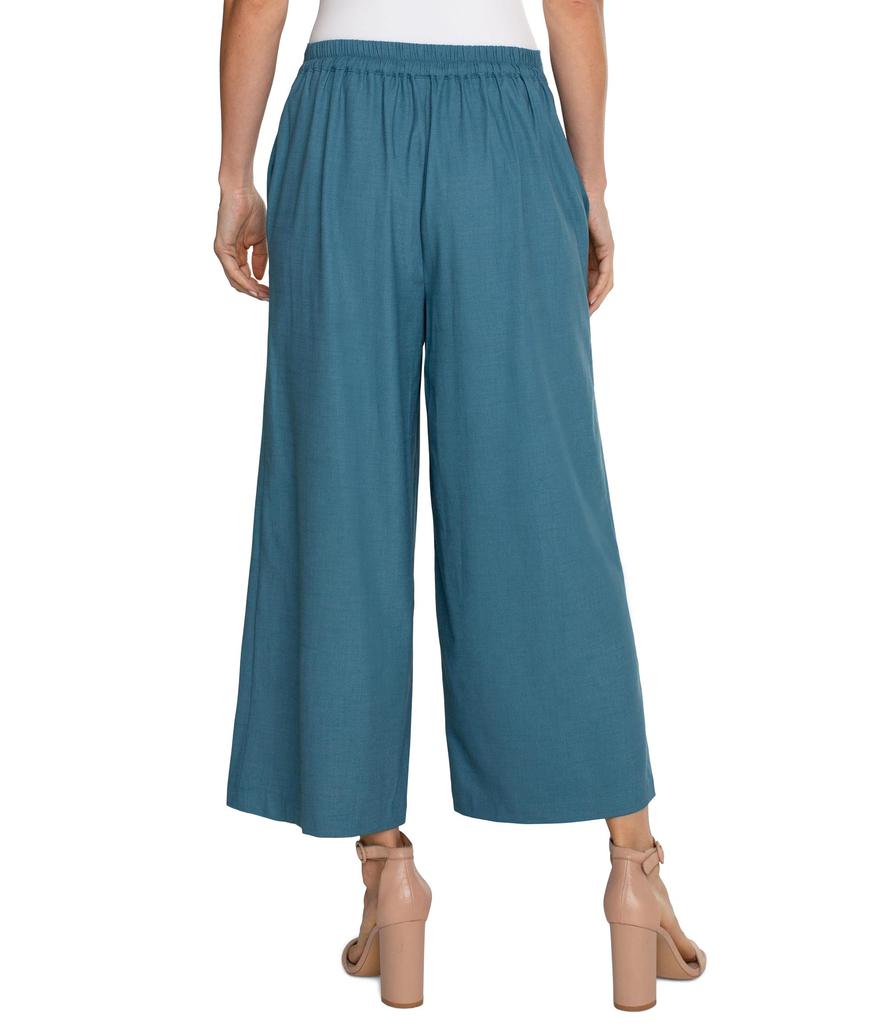 Liverpool Los Angeles Sailor High-Rise Crop Wide Leg Trouser 25"