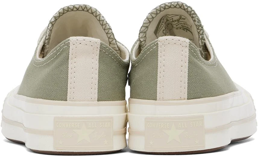  Green Chuck 70 Worn In Low Top Sneakers