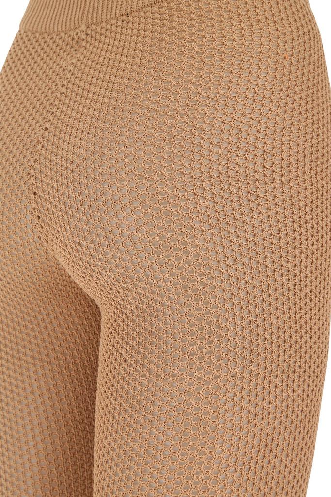 ANDREA ADAMO Biscuit stretch mesh pant