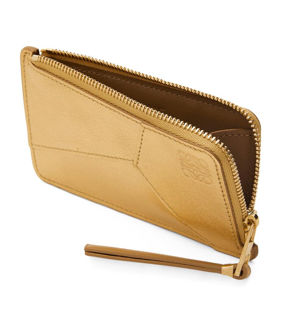 Puzzle long coin cardholder in classic calfskin Grey - LOEWE