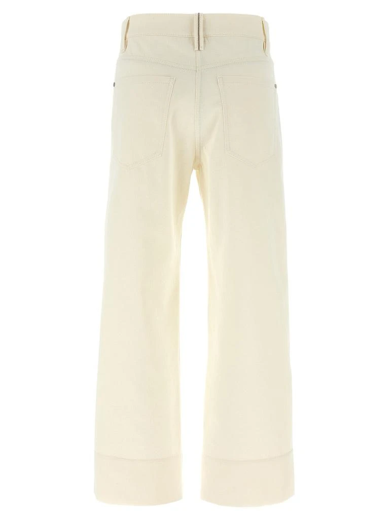 Brunello Cucinelli Brunello Cucinelli Monili Detailed Cropped Jeans 2