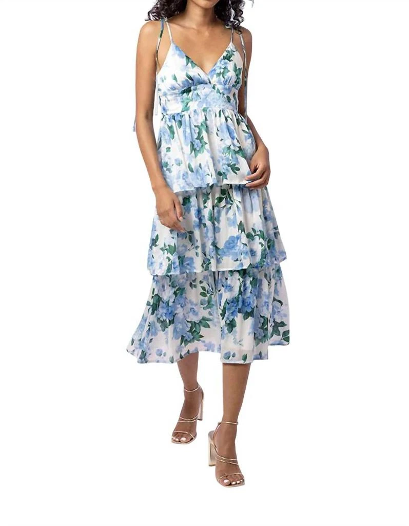 Line & Dot Midi Dress