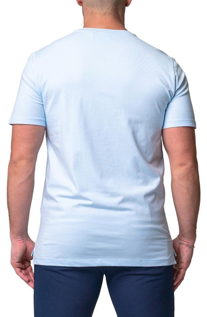 Maceoo Lion Face Embroidered T-Shirt